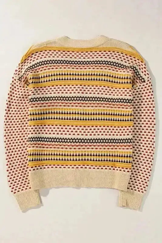 Khaki Buttoned Cropped Cardigan Women UK