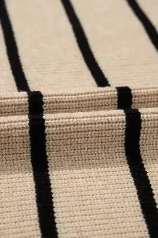 Shawl Collar Stripe Cardigan Women UK