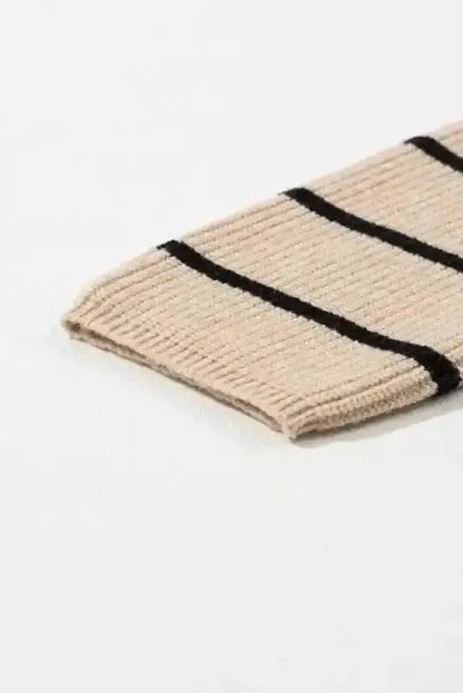 Shawl Collar Stripe Cardigan Women UK