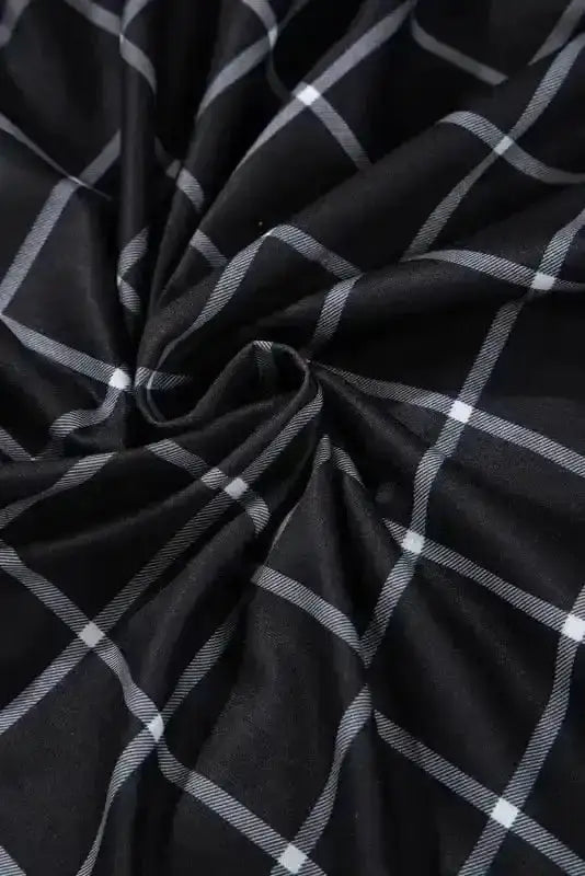 Cosy Pocketed Plaid Duster Cardigan Women UK