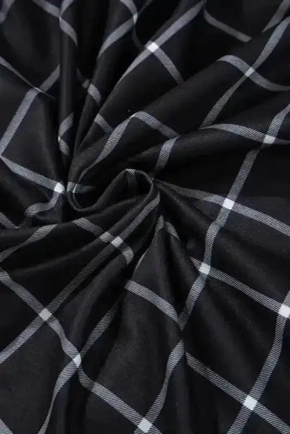 Cosy Pocketed Plaid Duster Cardigan Women UK