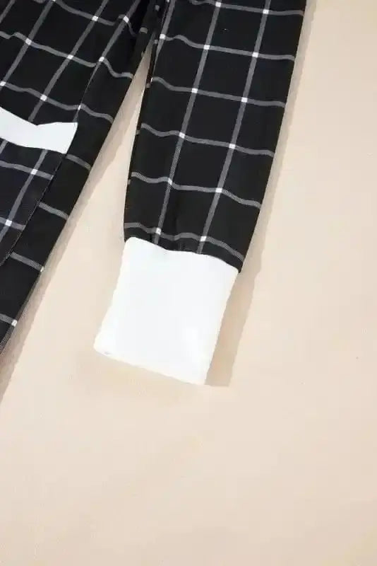 Cosy Pocketed Plaid Duster Cardigan Women UK