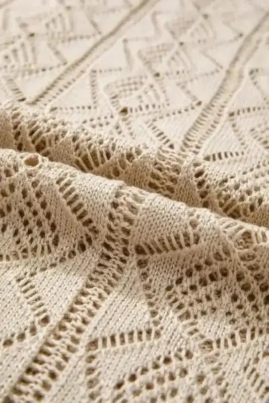 Cable Knit Cream Cardigan Women UK