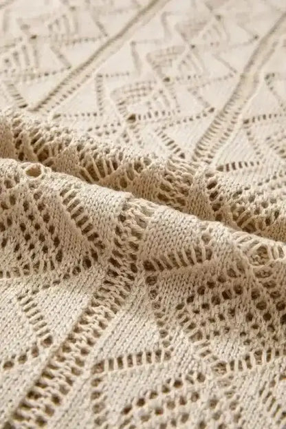 Cable Knit Eggshell Cardigan Women UK