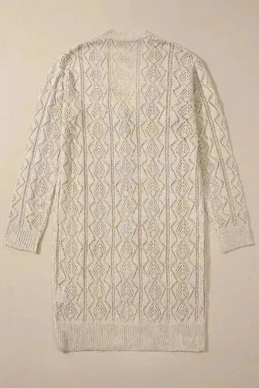 Cable Knit Cream Cardigan Women UK