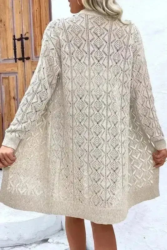 Cable Knit Cream Cardigan Women UK