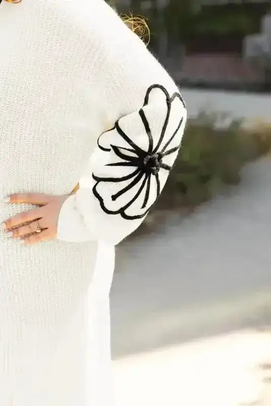 Embroidered Floral Duster Cardigan Women UK