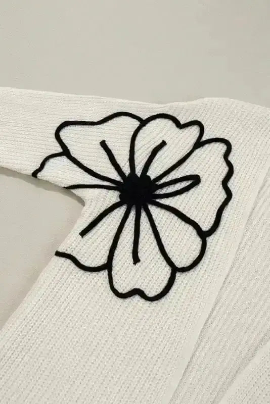 Embroidered Floral Duster Cardigan Women UK