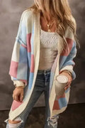 Monochrome Mosaic Slouch Cardigan Women UK