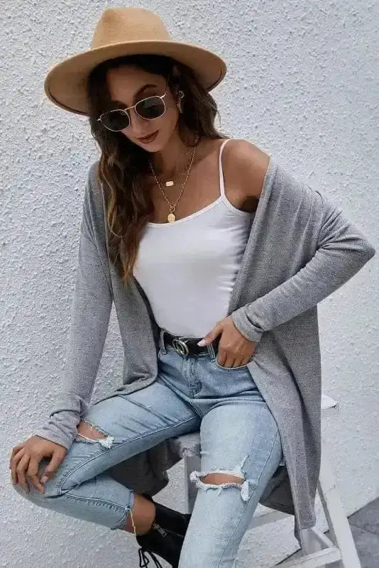 Boho Oversized Lightweight Open Cardigan Women UK