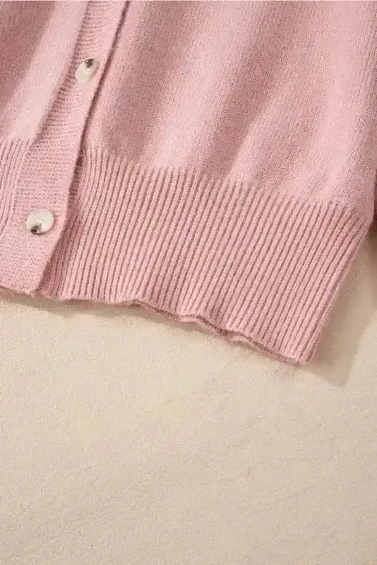 Pearl Button Knit Cardigan Women UK