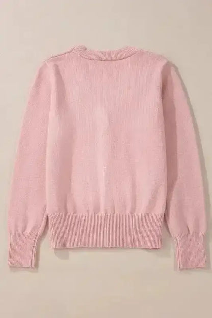 Pearl Button Knit Cardigan Women UK