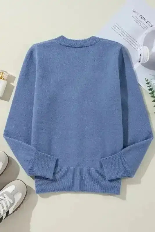 Pearl Button Knit Cardigan Women UK