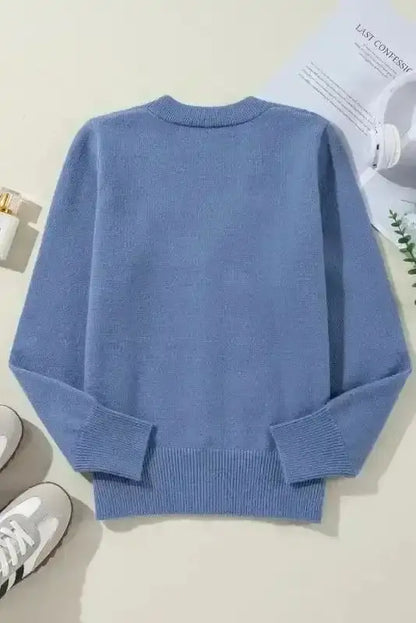 Pearl Button Knit Cardigan Women UK