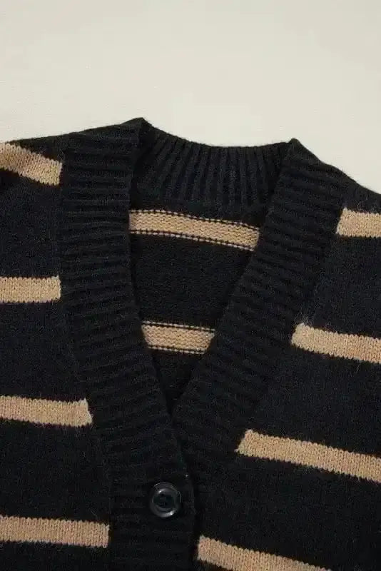 Relaxed Stripe Knit Cardigan Women UK