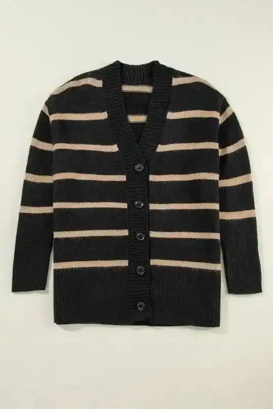 Relaxed Stripe Knit Cardigan Women UK