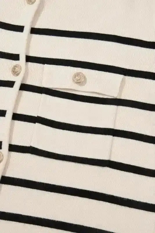Sable Stripe Button Cardigan Women UK