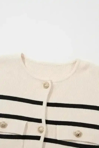 Sable Stripe Button Cardigan Women UK