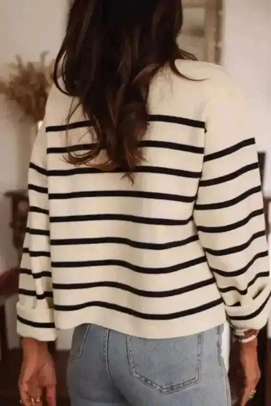 Sable Stripe Button Cardigan Women UK