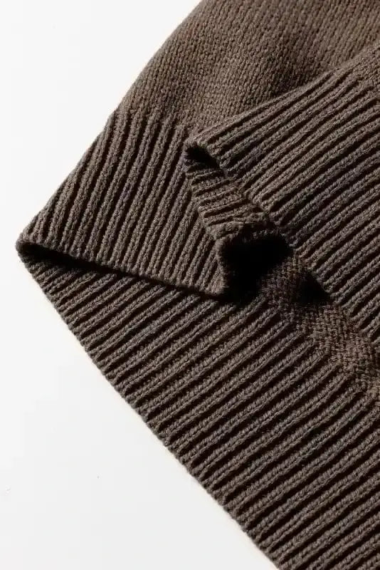 Dark Khaki Slouchy Knit Cardigan Women UK