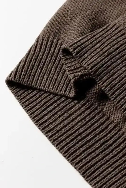 Dark Khaki Slouchy Knit Cardigan Women UK