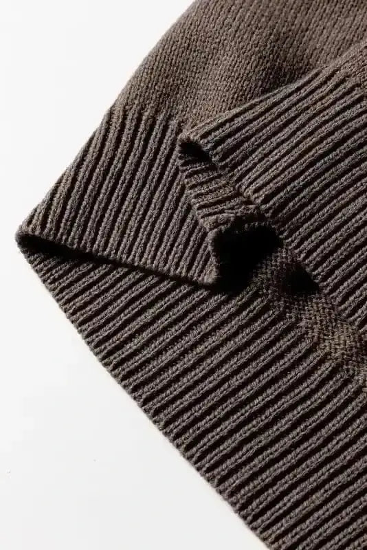 Dark Khaki Slouchy Knit Cardigan Women UK