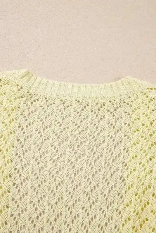 Pointelle Knit Cardigan Women UK