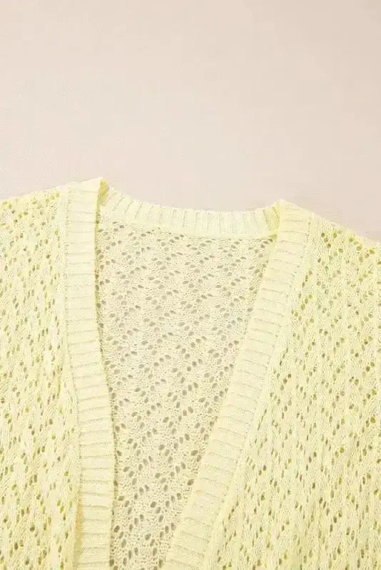 Pointelle Knit Cardigan Women UK