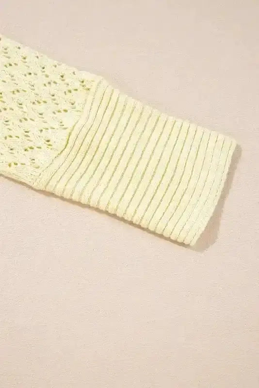 Pointelle Knit Cardigan Women UK