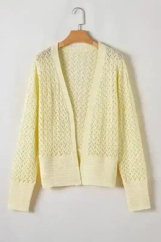 Pointelle Knit Cardigan Women UK