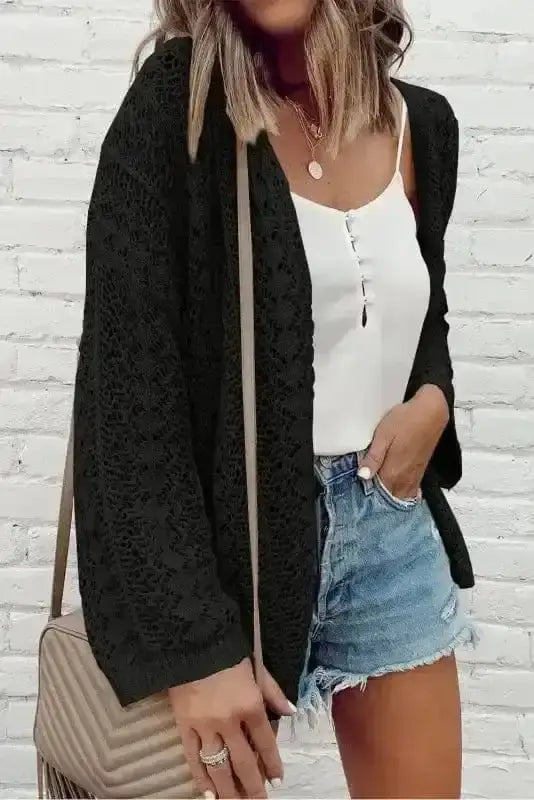Soft Knit Open Front Cardigan Women UK