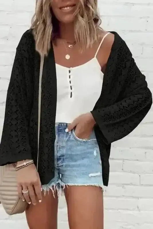 Soft Knit Open Front Cardigan Women UK