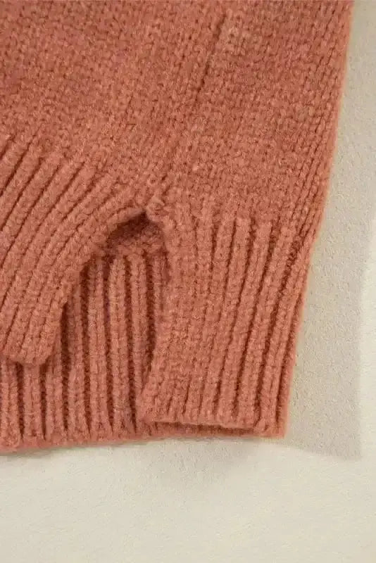 Cropped Knit Cardigan Beige Women UK