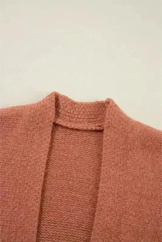 Cropped Knit Cardigan Beige Women UK