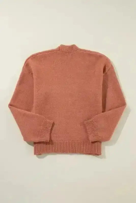 Cropped Knit Cardigan Beige Women UK