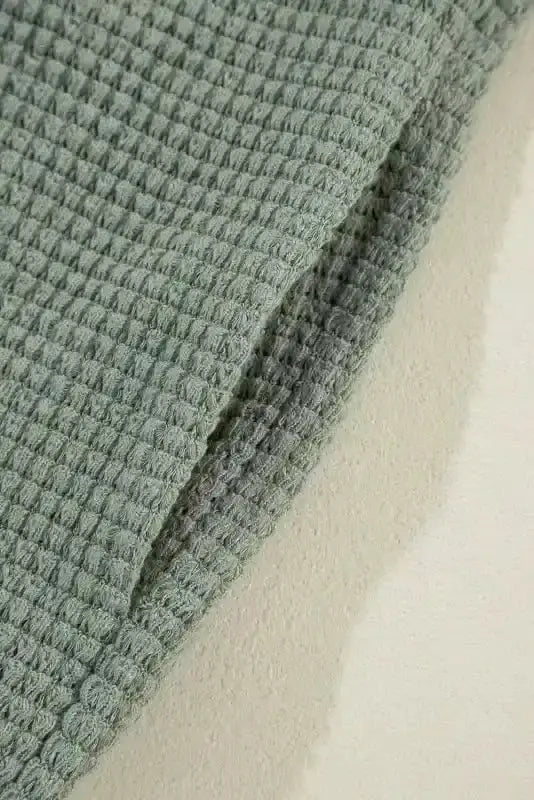 Waffle Knit Open Front Cardigan Women UK