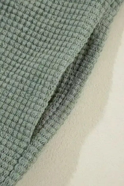 Waffle Knit Open Front Cardigan Women UK