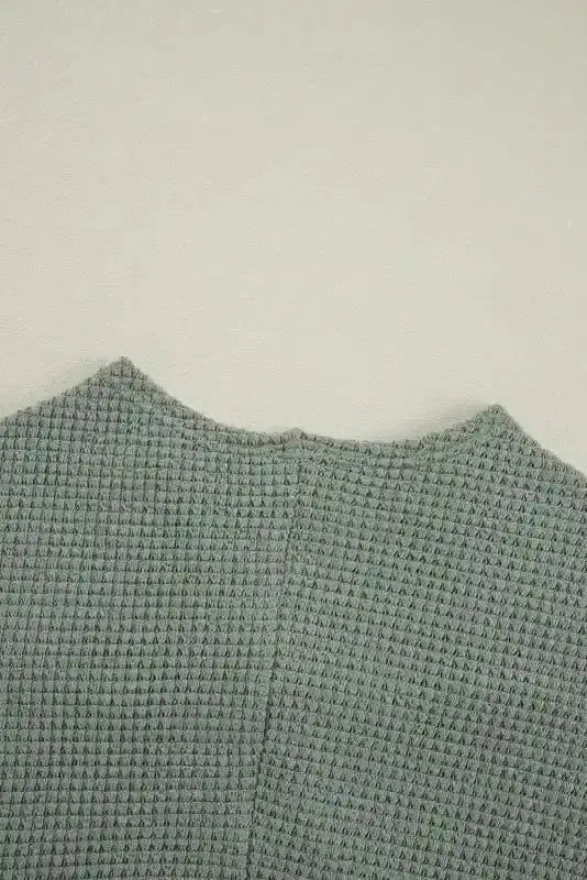 Waffle Knit Open Front Cardigan Women UK