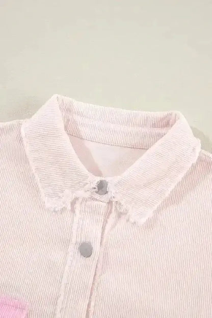 Dual Tone Corduroy Shacket Women UK