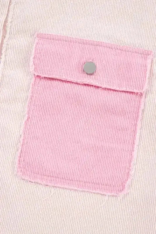 Dual Tone Corduroy Shacket Women UK