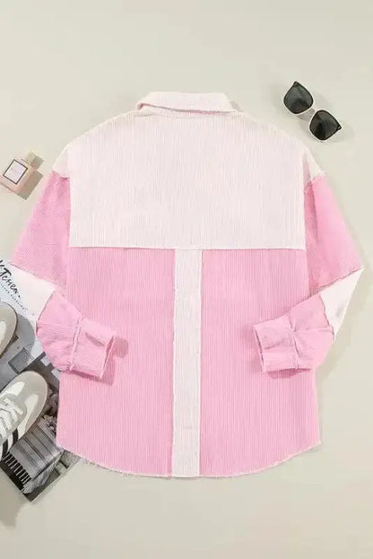 Dual Tone Corduroy Shacket Women UK
