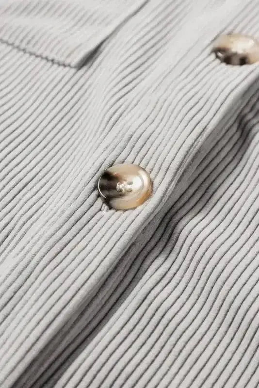 Hooded Corduroy Shacket Women UK