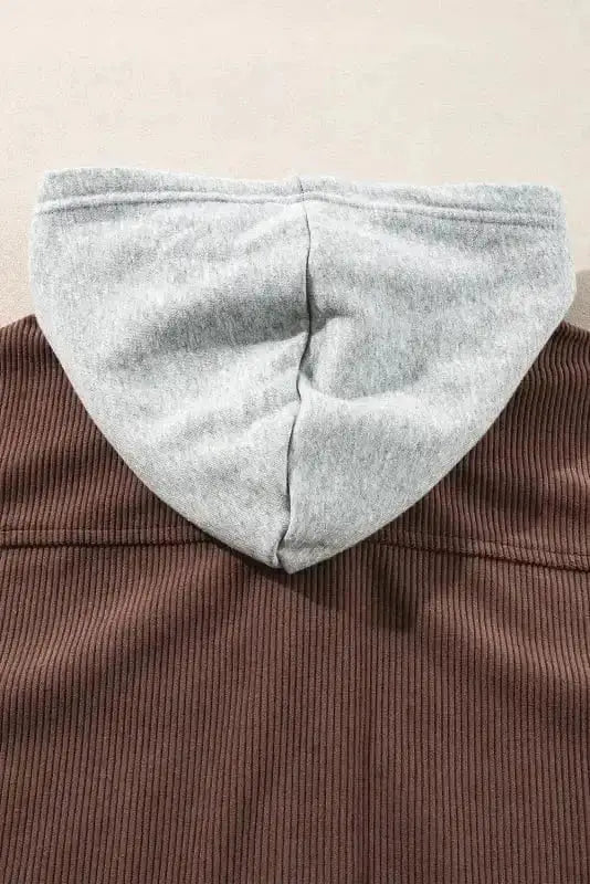 Hooded Corduroy Shacket Women UK