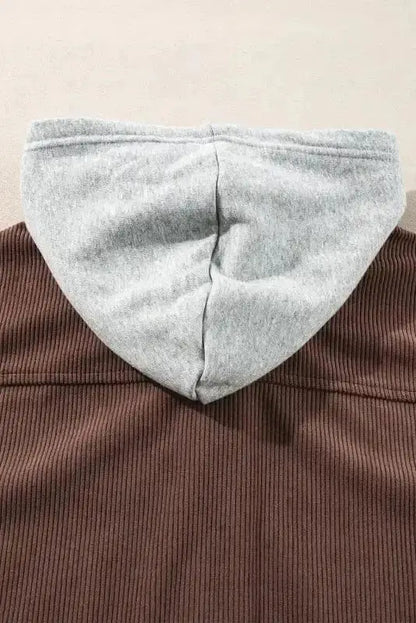 Hooded Corduroy Shacket Women UK