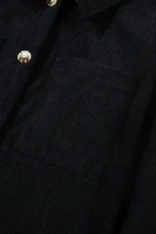 Hooded Corduroy Shacket Women UK