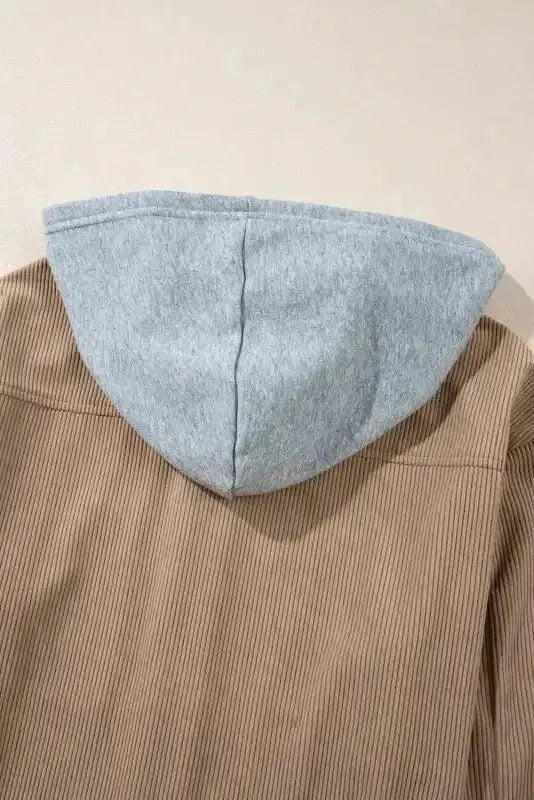 Hooded Corduroy Shacket Women UK