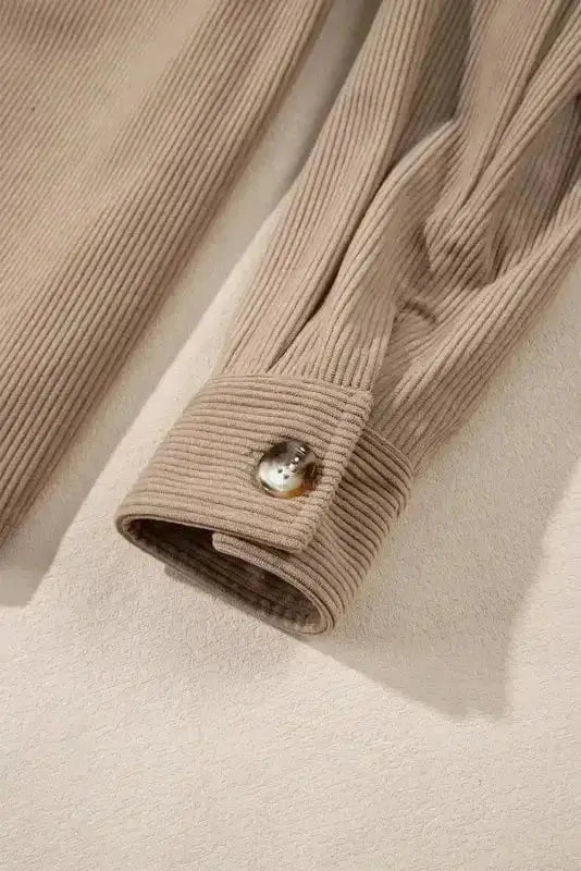 Hooded Corduroy Shacket Women UK