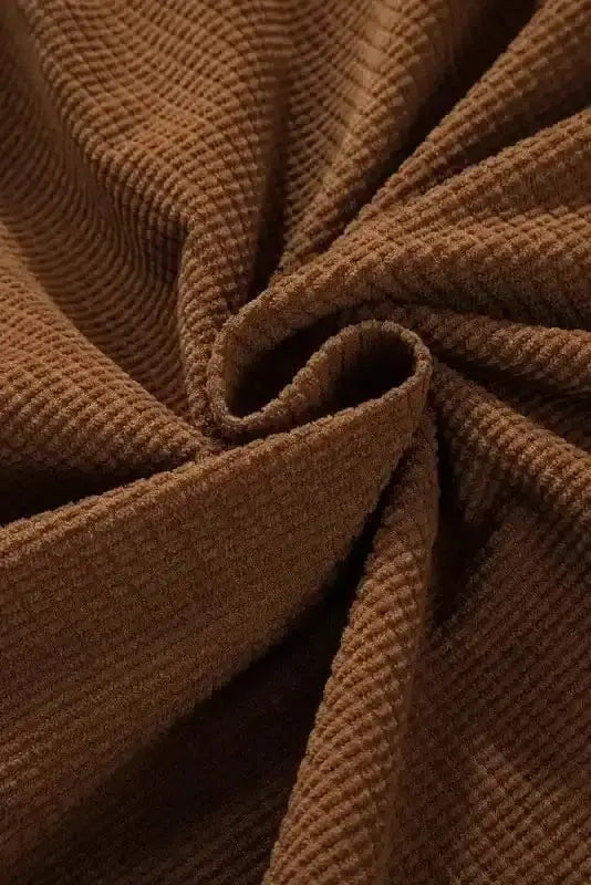 Brown Textured Shacket Women UK