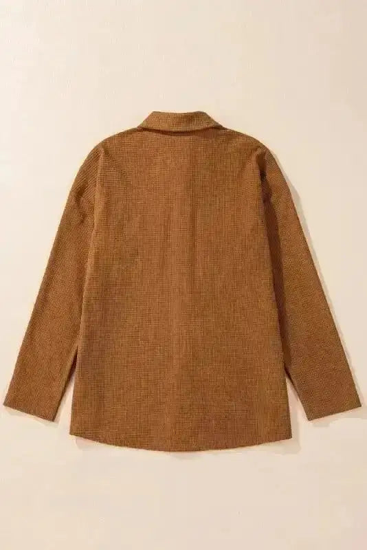 Brown Textured Shacket Women UK
