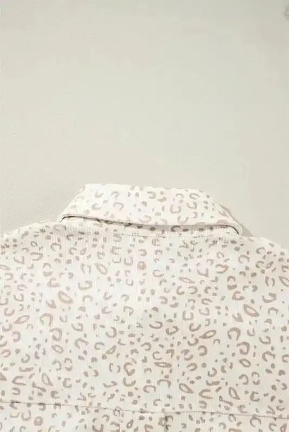 Leopard Corduroy Shacket Women UK